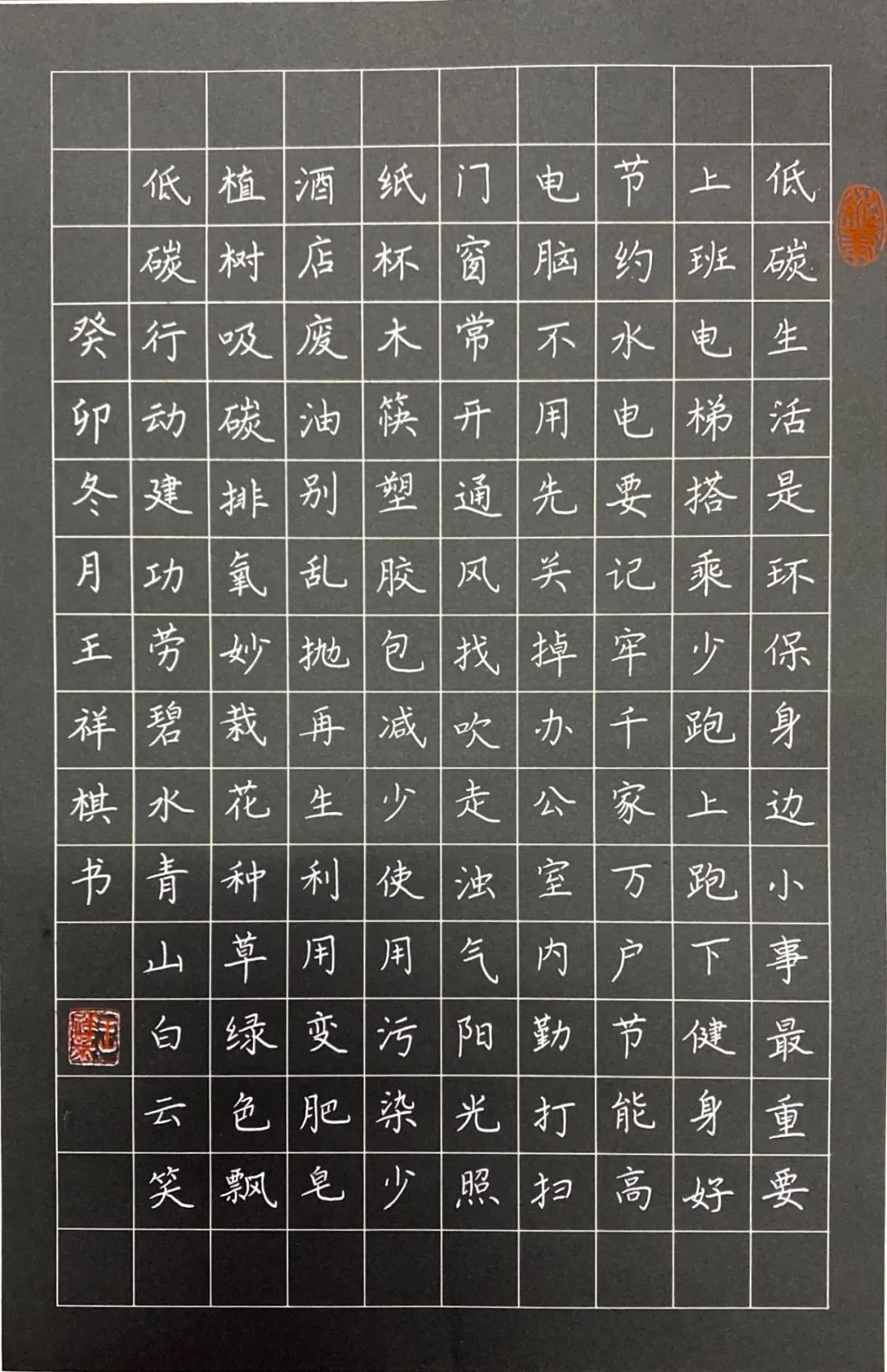 我校王祥棋同学荣获江苏省第十七届中小学生硬笔•软笔书法展示赛高年级组特等奖！