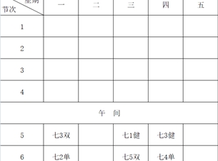南通市苏锡通园区实验中学2024——2025学年体育教师课表